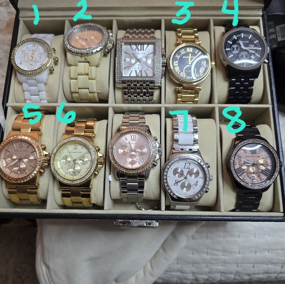 Michael Kors Gold and Silver Womans Watch Collection - Picture 2 of 2